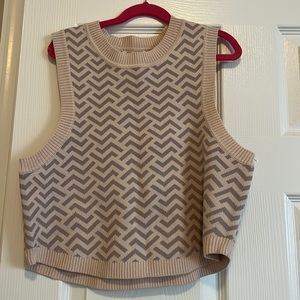 miss love printed knit tank size Large